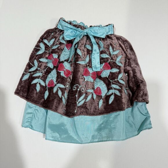 Devi Girls Skirt Size 2T Colorful Belted Waist Tie Lined - Picture 12 of 15